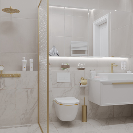 Подвесной унитаз Roxen Antares Gold 530110-01G