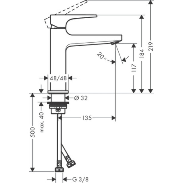 Смеситель Hansgrohe Metropol 110 32507990