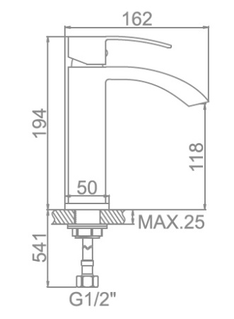 Смеситель для кухни Ledeme 1055B-15