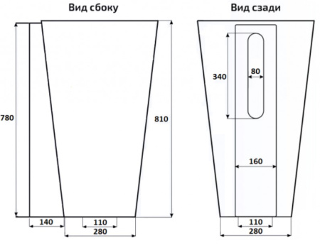 Умывальник CeramaLux B134B