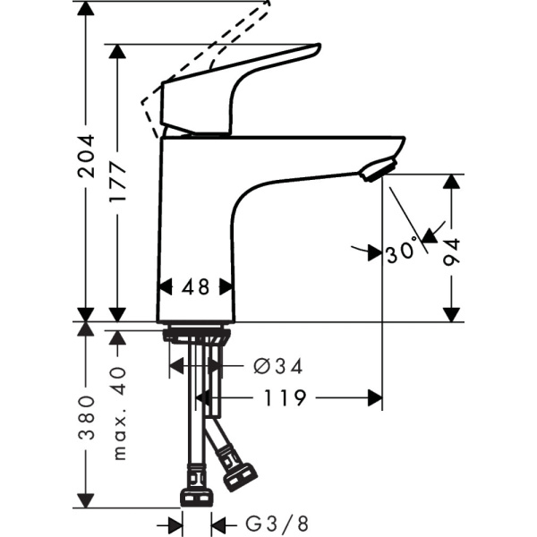 Смеситель Hansgrohe Focus E2 100 31517000