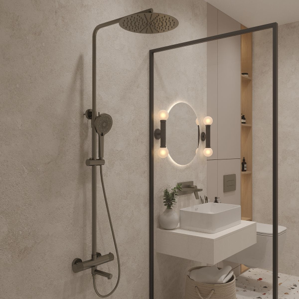 Душевая система термостатическая Oliveeka OL-739902-BGM Душевая система термостатическая Oliveeka OL-739902-BGM