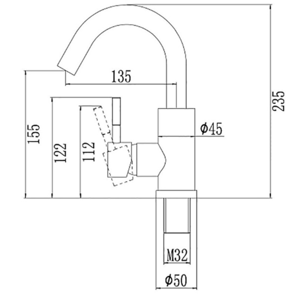 Смеситель Savol S-SUS8002 Смеситель Savol S-SUS8002