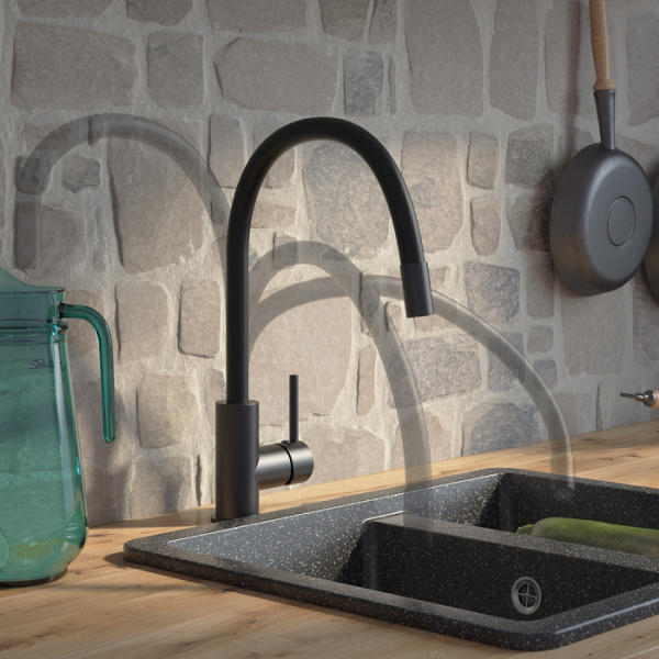 Смеситель для кухни с гибким изливом Iddis Kitchen 360 K36BLJ0i05