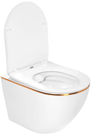 Подвесной унитаз Roxen Antares Gold 530110-01G