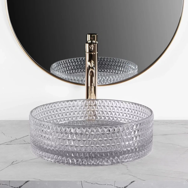 Умывальник Rea Cristal 35 Grey U9615