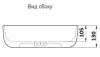 Умывальник CeramaLux D1333H132