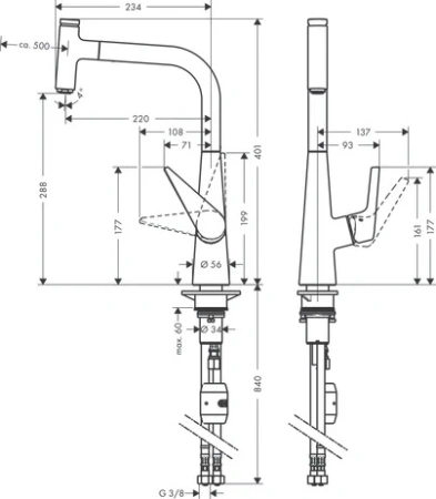 Смеситель Hansgrohe Talis 72826000