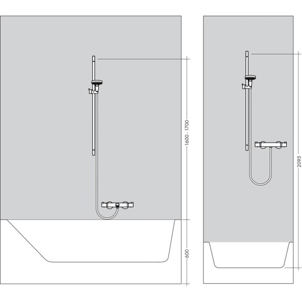 Душевой гарнитур Hansgrohe Crometta 1jet EcoSmart 26535400