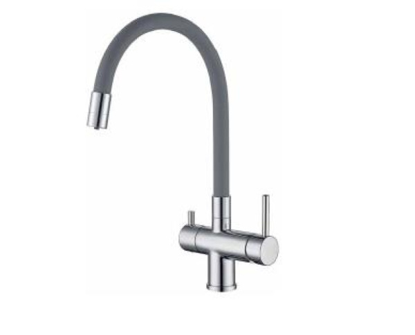 Смеситель с краном для питьевой воды и гибким изливом Gappo G4398-30 Смеситель с краном для питьевой воды и гибким изливом Gappo G4398-30