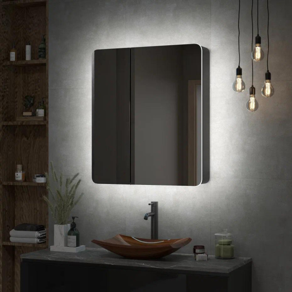 Шкаф зеркальный Continent Eltoro с подсветкой LED 80х85