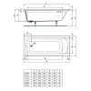 Прямоугольная ванна Ideal Standard HOTLINE 170х70 см