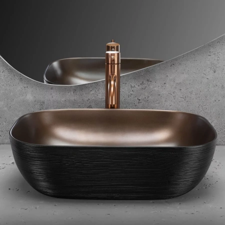 Умывальник Rea Belinda Copper Brush U6384