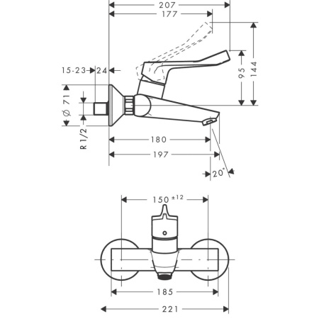 Смеситель Hansgrohe Focus 31913000