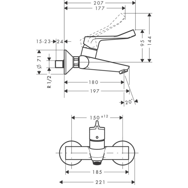 Смеситель Hansgrohe Focus 31913000