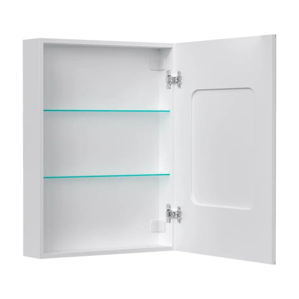 Шкаф зеркальный Equil Corner с подсветкой LED 60 с часами 60х80 правый
