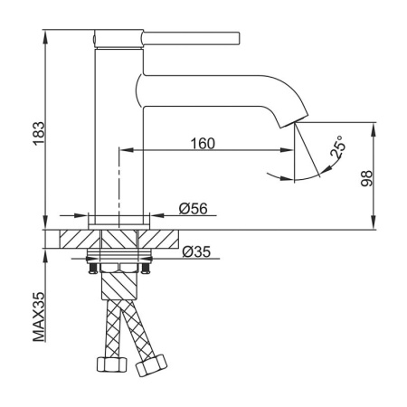 Смеситель Gappo G1006-3
