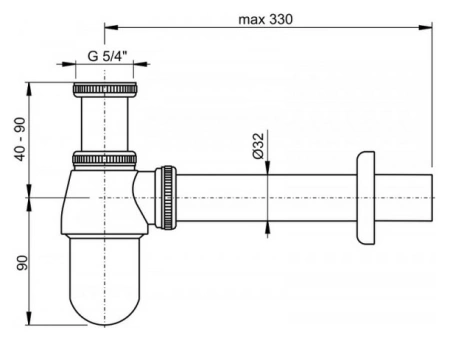Сифон AlcaPlast A431