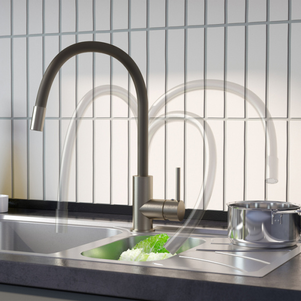 Смеситель для кухни с гибким изливом Iddis Kitchen 360 K36BNJ0i05