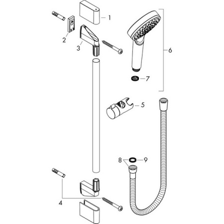 Душевой гарнитур Hansgrohe Crometta 1jet Green 26554400