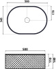 Умывальник Roxen Vine Oval 50х34.5 570240