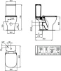 Напольный унитаз Ideal Standard Tesi AquaBlade