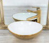 Умывальник Rea Sofia Gold White U0456
