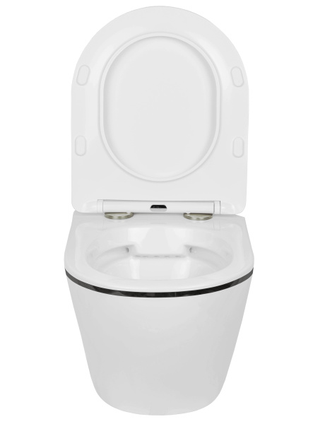Комплект инсталляции Roxen StounFix Dual Fresh 964643 с унитазом Antares 530110-01B и кнопкой Santi 410260B