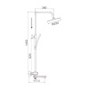 Душевая система термостатическая Rose R3996F