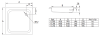 Стальной душевой поддон BLB 70х70