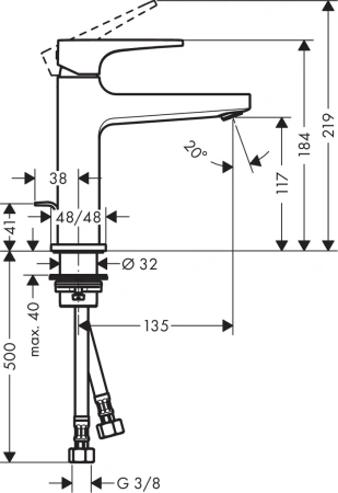 Смеситель Hansgrohe Metropol 74506000