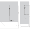 Душевой гарнитур Hansgrohe Croma Select E 1jet 26584400