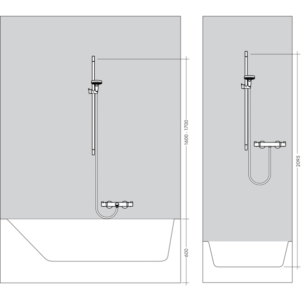 Душевой гарнитур Hansgrohe Croma Select E 1jet 26584400
