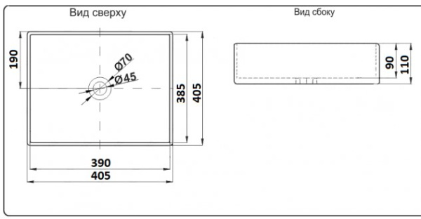 Умывальник CeramaLux 1305MB Умывальник CeramaLux 1305MB