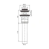 Донный клапан Rose RS14