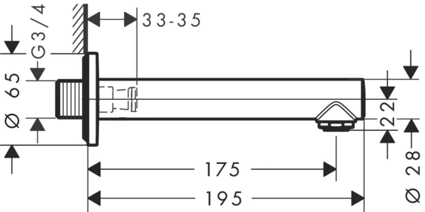 Излив Hansgrohe Talis 72410000