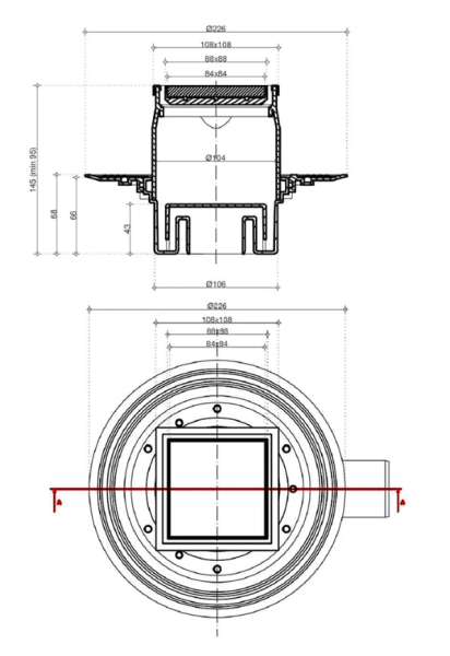 Точечный трап 2в1 Pestan Confluo Standart Vertical Plate 10x10 13704225 Точечный трап 2в1 Pestan Confluo Standart Vertical Plate 10x10 13704225