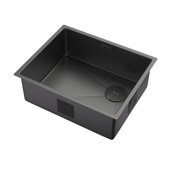 Кухонная мойка Zorg Zerox U/IF Side SF Zurinox 55х45 PVD Gunblack Кухонная мойка Zorg Zerox U/IF Side SF Zurinox 55х45 PVD Gunblack