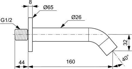 Излив Ideal Standard BC805AA