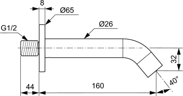 Излив Ideal Standard BC805AA