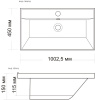 Умывальник мебельный Madera Classica 100