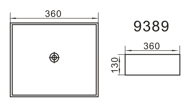 Умывальник Axus 9389
