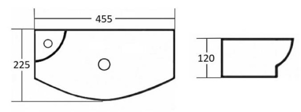 Умывальник CeramaLux 7946R
