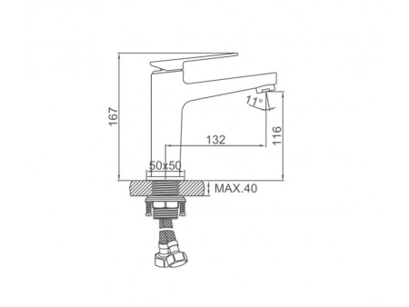 Смеситель Ledeme L1078D