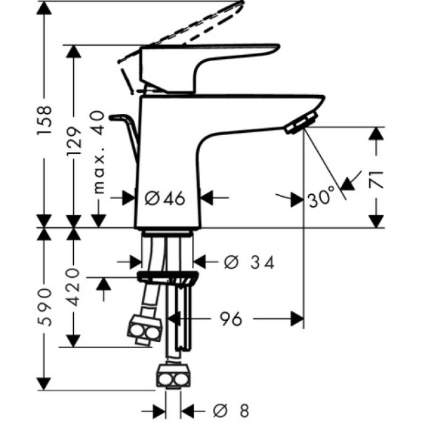 Смеситель Hansgrohe Talis 71707000