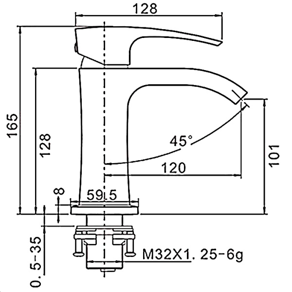 Смеситель Gappo G1007-8 Смеситель Gappo G1007-8