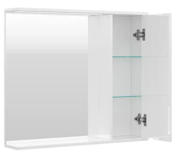 Зеркало со шкафом Volna Lake с подсветкой LED 80х70 правый Зеркало со шкафом Volna Lake с подсветкой LED 80х70 правый