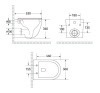 Подвесной унитаз Roxen Antares Tornado Long 530205-01-L