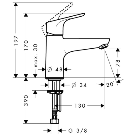 Смеситель Hansgrohe Focus Monotrou 31931000