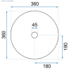 Умывальник Rea Sami Marble matt U8703
